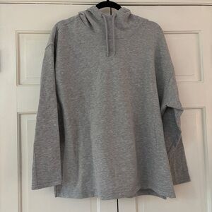 Woolworths Classic Gray Hoodie Hooded Sweatshirt‎ Unisex Men Size Large Heather
